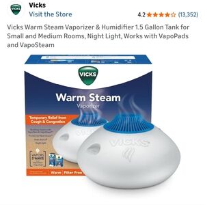 Vicks Warm Steam Humidifier NEW